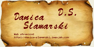 Danica Slamarski vizit kartica